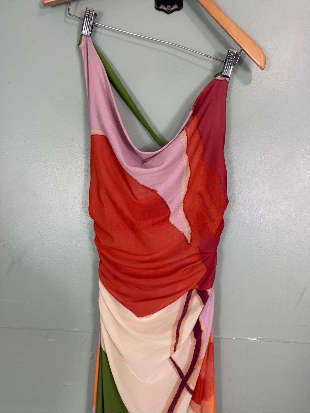 Anthropologie Sovere Studio Kalea Halter Dress Small Mesh